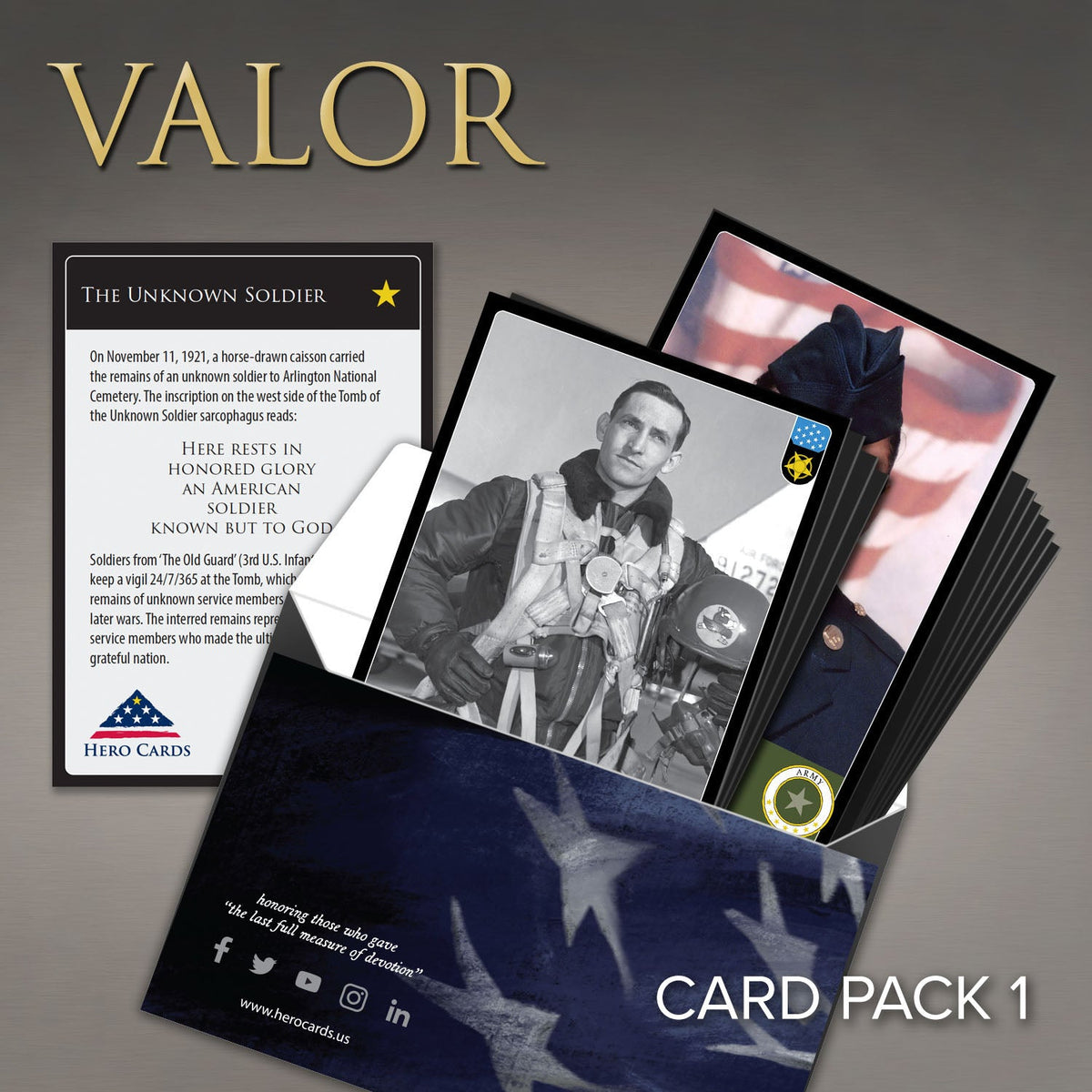 Hero Cards Pack 1 Valor National Veterans Memorial and Museum