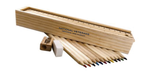 Color Pencil Ruler Box Colored Pencils and Ruler Set – National Veterans Memorial and Museum