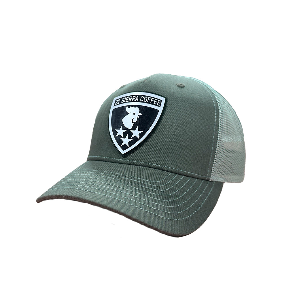 Shield Logo Patch Hat - Sage Green-1