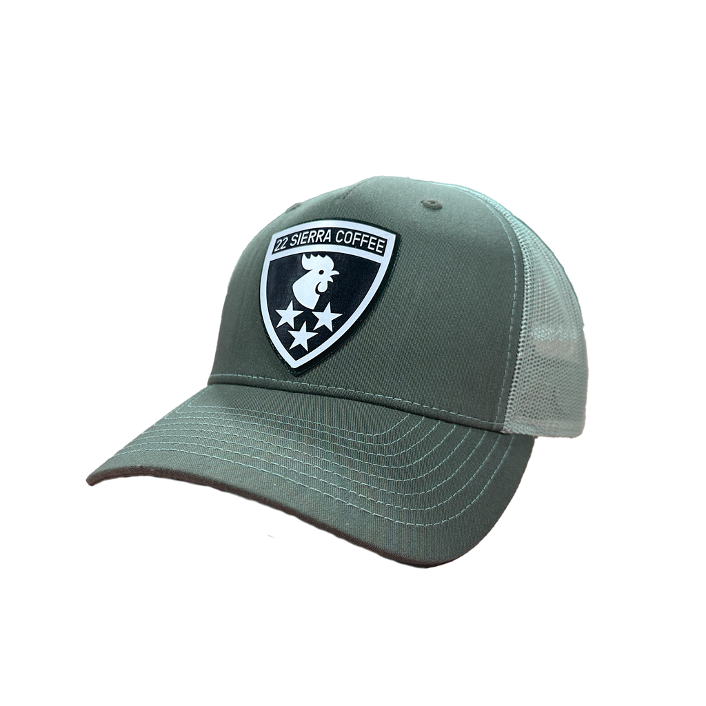 Shield Logo Patch Hat - Sage Green-0